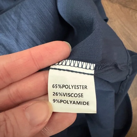 Navy Sleeveless Button-Front Midi Dress - Picture 9 of 10